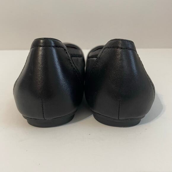 Vionic Caroll Ballet Flats Black Leather Round Toe Slip On Women's Size 7 - Picture 7 of 10